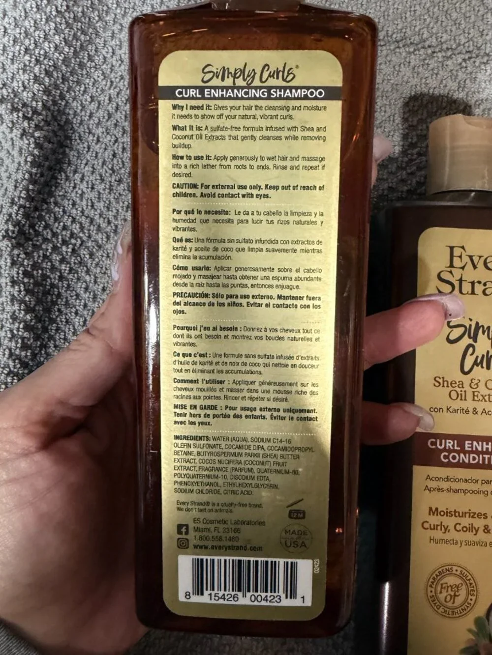 Every Strand Simply Curls Curl Enhancing Shampoo and Conditioner Set 13.5 oz New